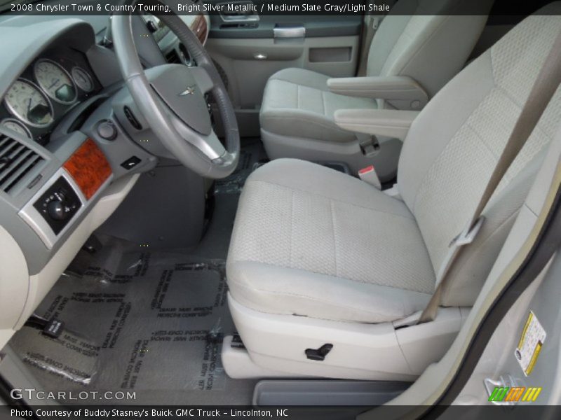 Bright Silver Metallic / Medium Slate Gray/Light Shale 2008 Chrysler Town & Country Touring