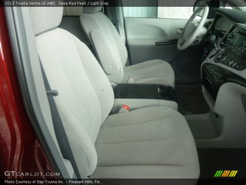 Salsa Red Pearl / Light Gray 2013 Toyota Sienna LE AWD