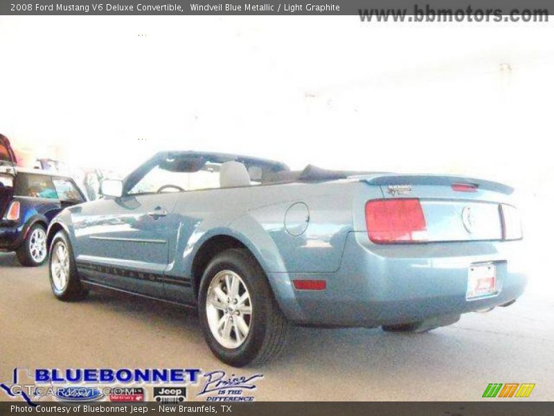 Windveil Blue Metallic / Light Graphite 2008 Ford Mustang V6 Deluxe Convertible