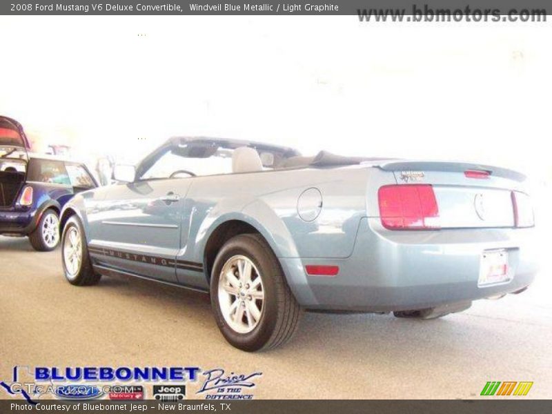 Windveil Blue Metallic / Light Graphite 2008 Ford Mustang V6 Deluxe Convertible