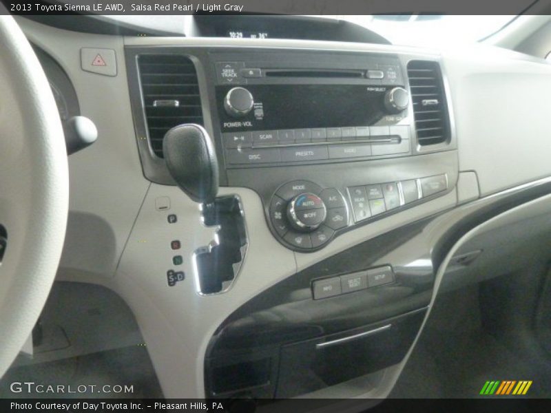 Salsa Red Pearl / Light Gray 2013 Toyota Sienna LE AWD