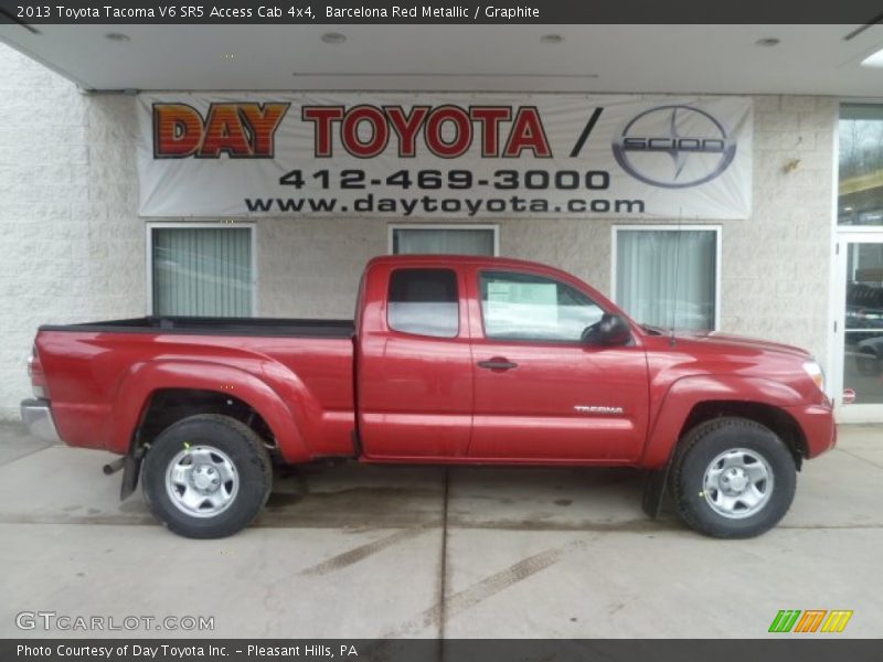 Barcelona Red Metallic / Graphite 2013 Toyota Tacoma V6 SR5 Access Cab 4x4