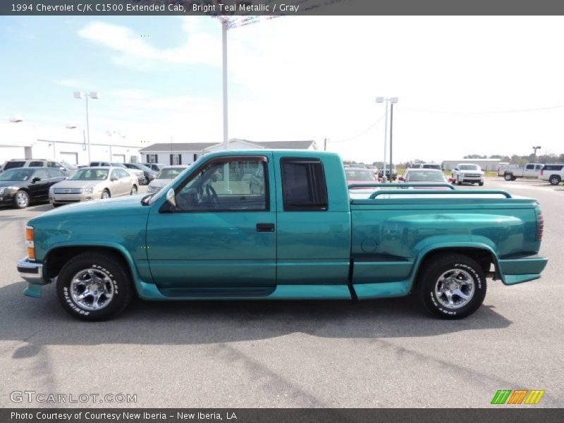 Bright Teal Metallic / Gray 1994 Chevrolet C/K C1500 Extended Cab