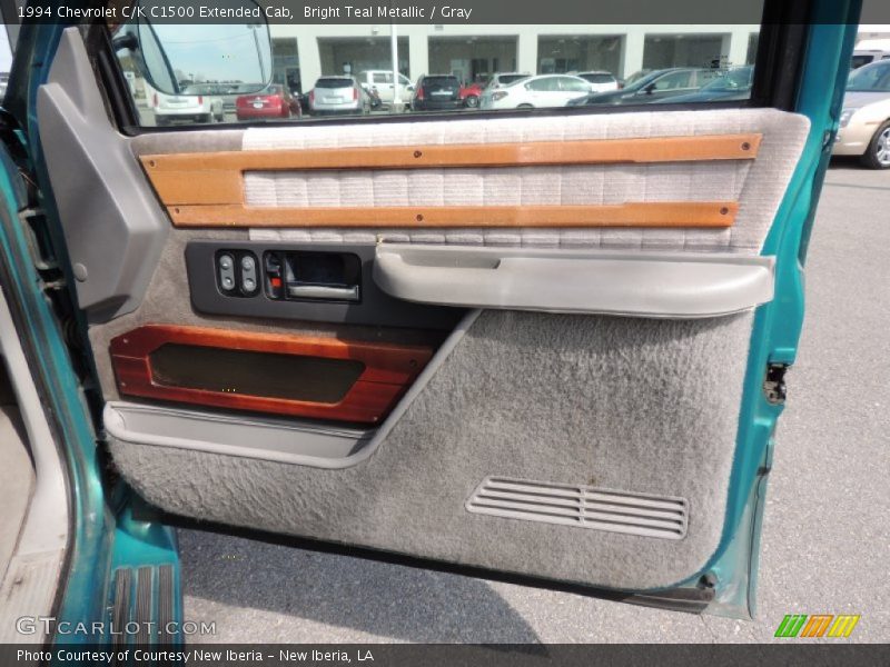 Bright Teal Metallic / Gray 1994 Chevrolet C/K C1500 Extended Cab