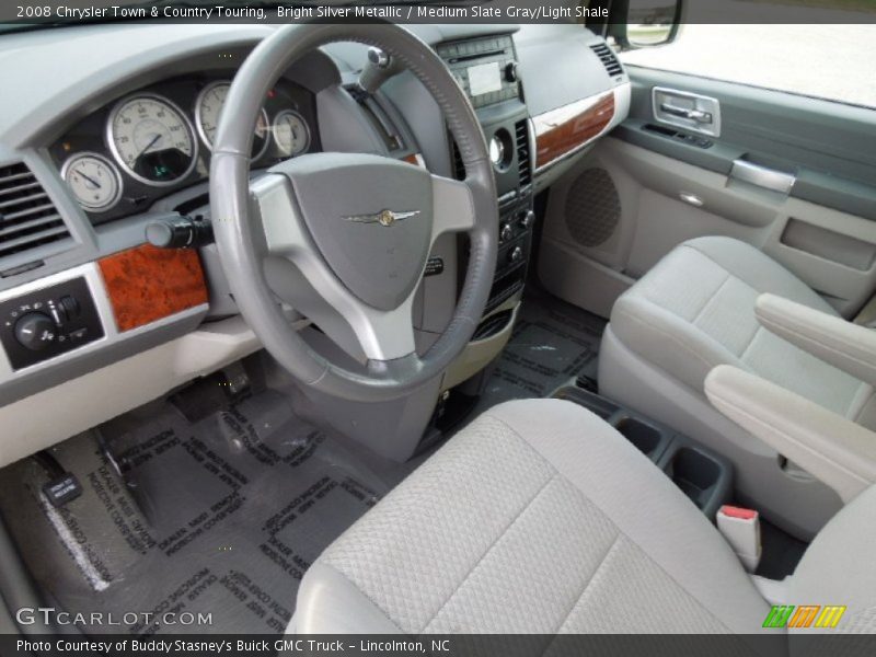 Bright Silver Metallic / Medium Slate Gray/Light Shale 2008 Chrysler Town & Country Touring