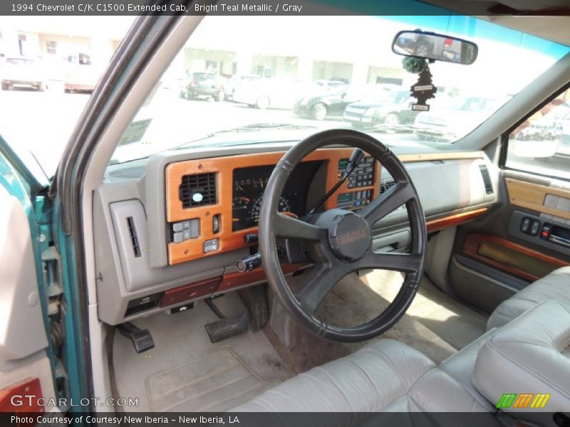 Bright Teal Metallic / Gray 1994 Chevrolet C/K C1500 Extended Cab
