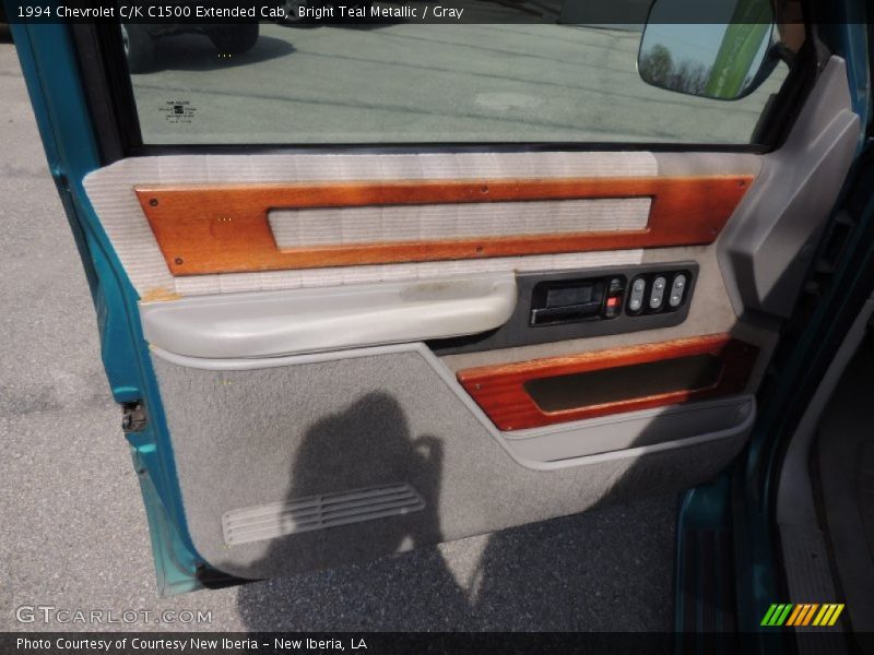 Bright Teal Metallic / Gray 1994 Chevrolet C/K C1500 Extended Cab