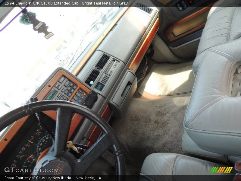 Bright Teal Metallic / Gray 1994 Chevrolet C/K C1500 Extended Cab