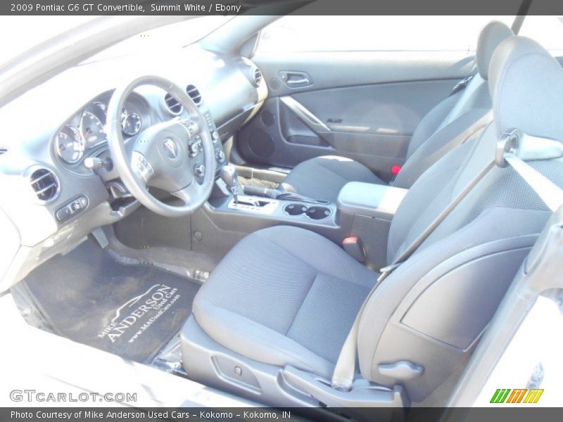 Summit White / Ebony 2009 Pontiac G6 GT Convertible