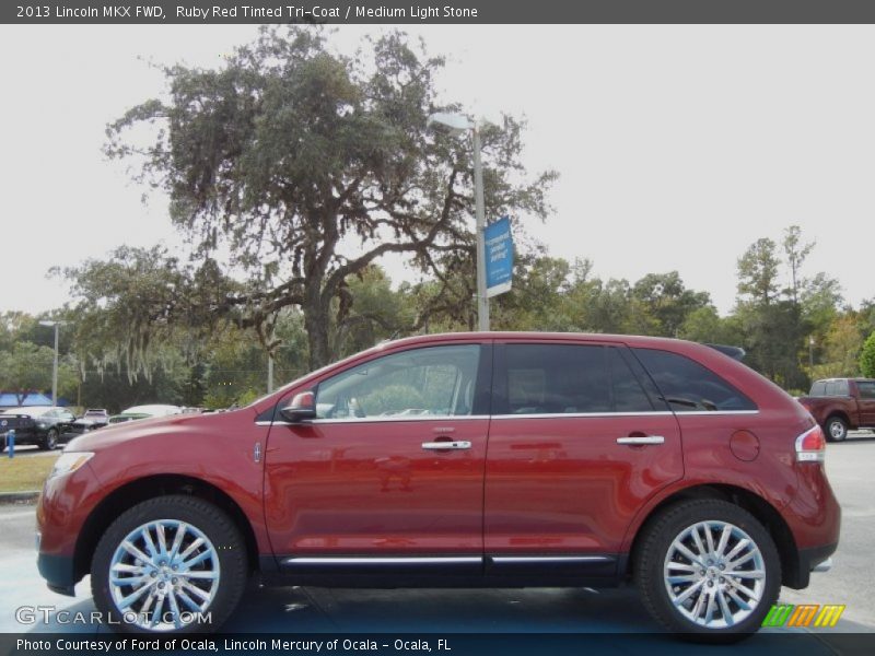 Ruby Red Tinted Tri-Coat / Medium Light Stone 2013 Lincoln MKX FWD