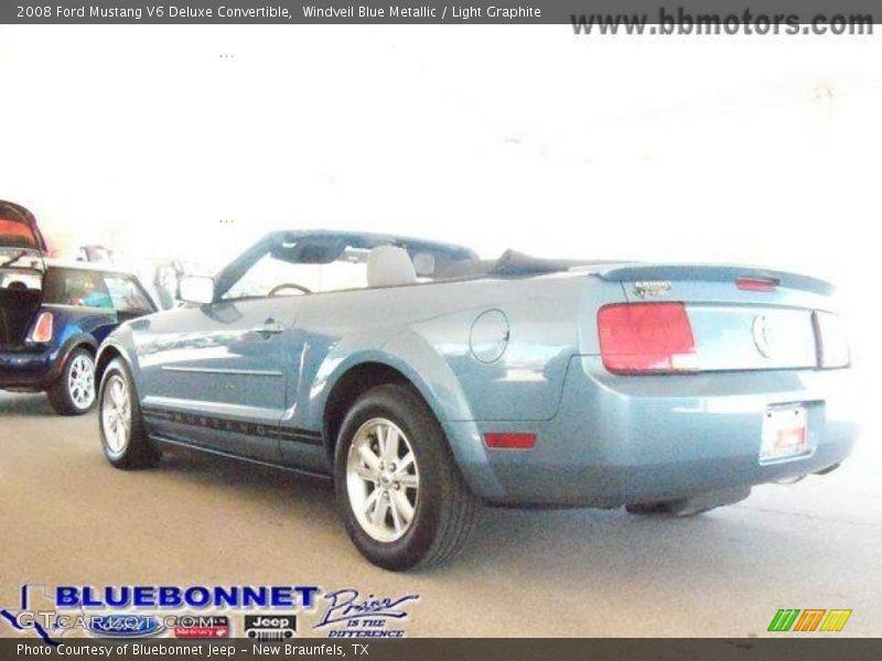 Windveil Blue Metallic / Light Graphite 2008 Ford Mustang V6 Deluxe Convertible