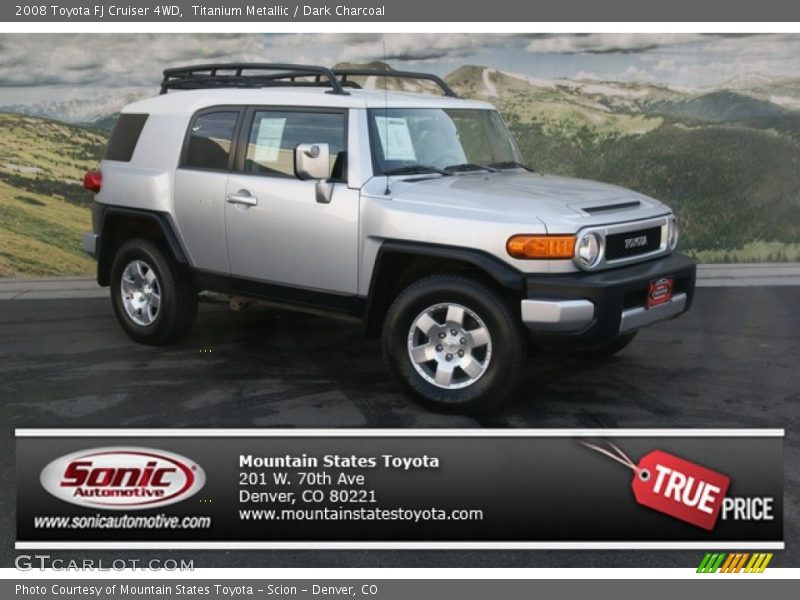 Titanium Metallic / Dark Charcoal 2008 Toyota FJ Cruiser 4WD