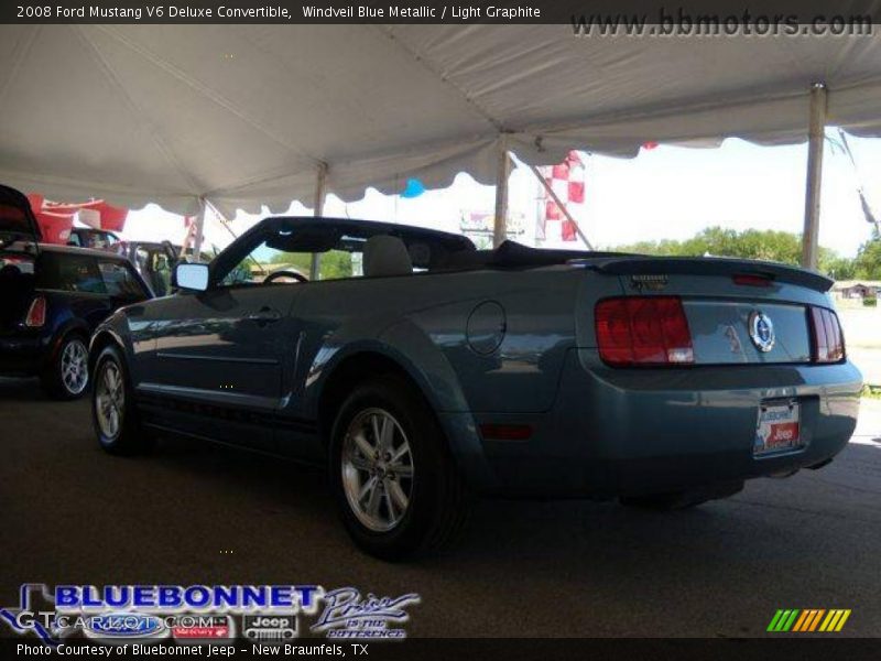 Windveil Blue Metallic / Light Graphite 2008 Ford Mustang V6 Deluxe Convertible