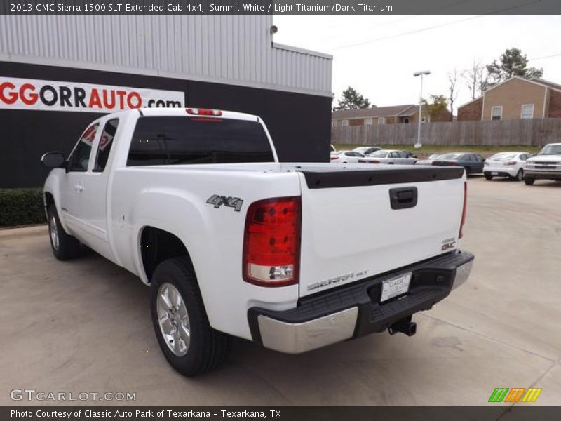 Summit White / Light Titanium/Dark Titanium 2013 GMC Sierra 1500 SLT Extended Cab 4x4