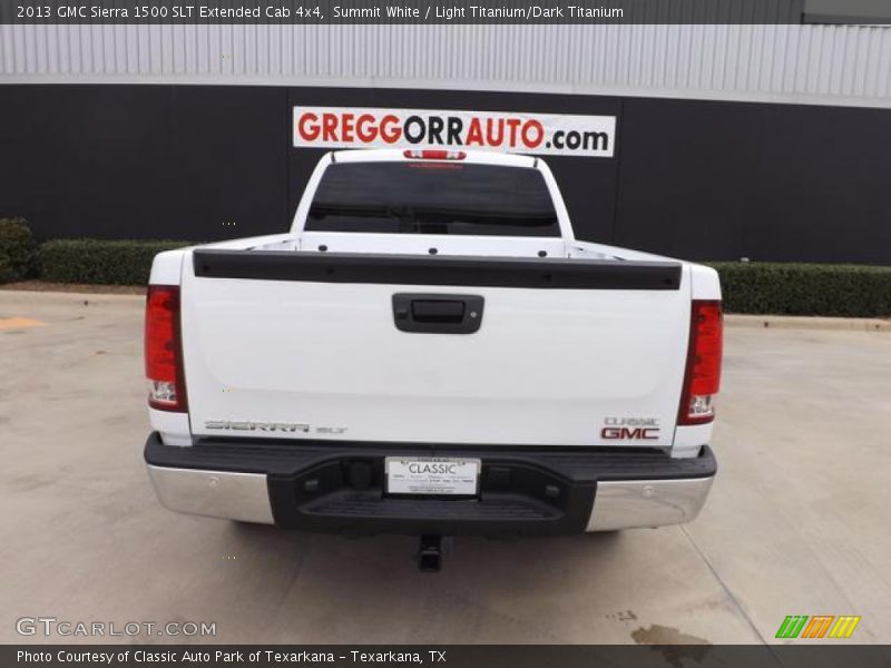 Summit White / Light Titanium/Dark Titanium 2013 GMC Sierra 1500 SLT Extended Cab 4x4