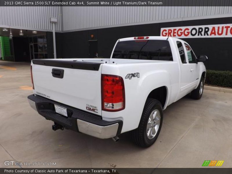 Summit White / Light Titanium/Dark Titanium 2013 GMC Sierra 1500 SLT Extended Cab 4x4
