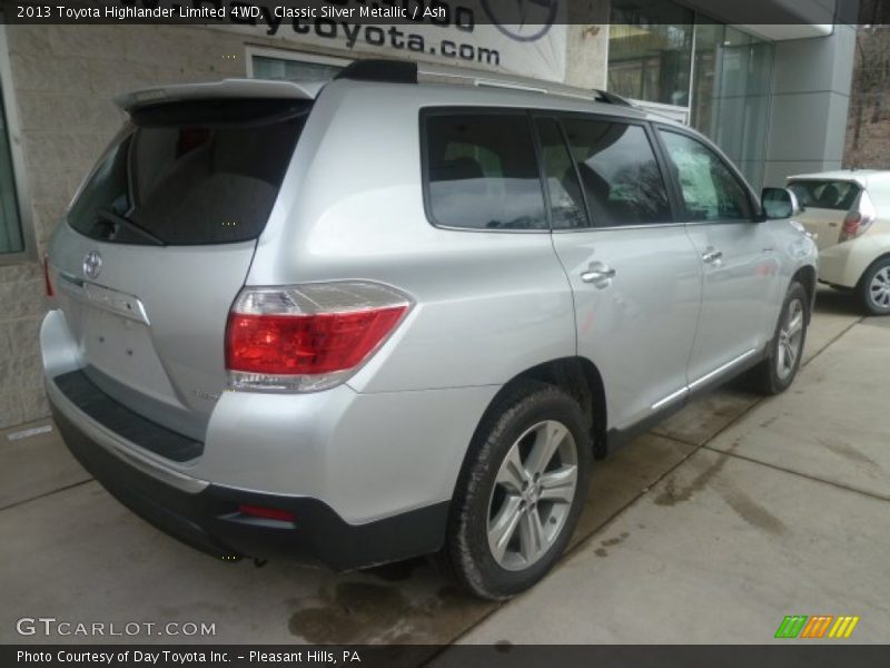 Classic Silver Metallic / Ash 2013 Toyota Highlander Limited 4WD