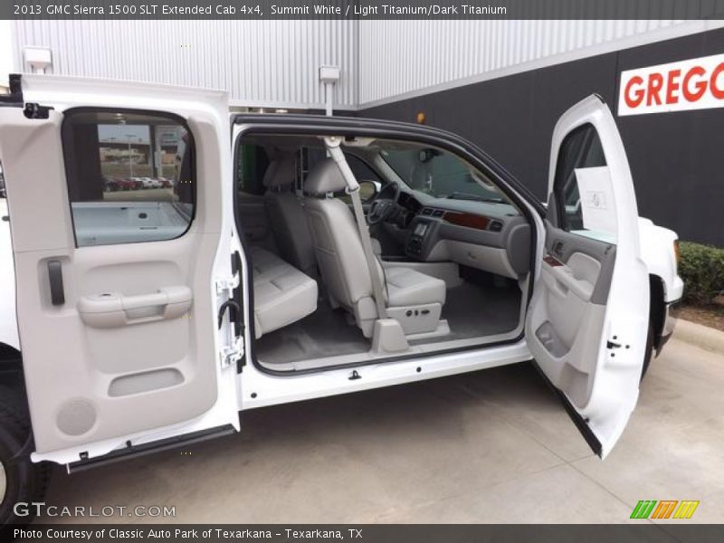 Summit White / Light Titanium/Dark Titanium 2013 GMC Sierra 1500 SLT Extended Cab 4x4