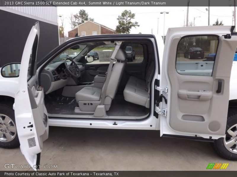 Summit White / Light Titanium/Dark Titanium 2013 GMC Sierra 1500 SLT Extended Cab 4x4