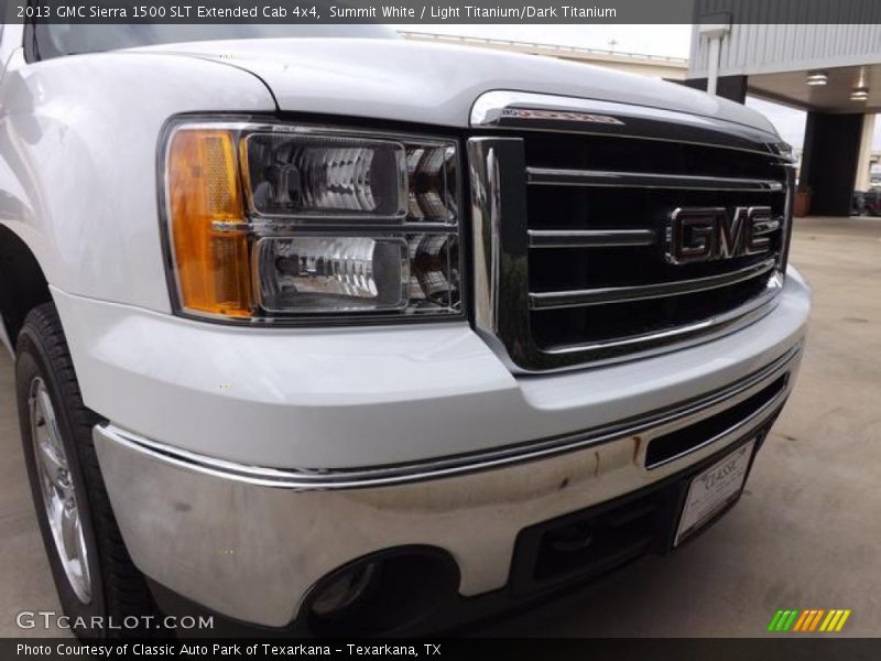 Summit White / Light Titanium/Dark Titanium 2013 GMC Sierra 1500 SLT Extended Cab 4x4