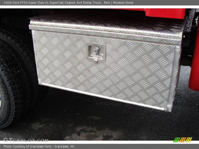 Red / Medium Stone 2009 Ford F550 Super Duty XL SuperCab Chassis 4x4 Dump Truck