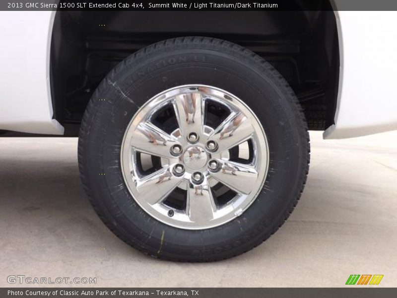 Summit White / Light Titanium/Dark Titanium 2013 GMC Sierra 1500 SLT Extended Cab 4x4