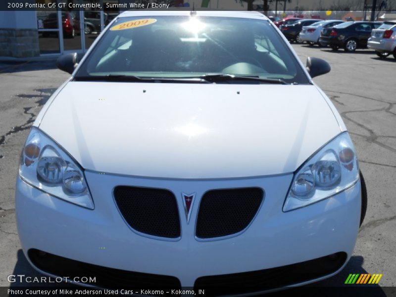 Summit White / Ebony 2009 Pontiac G6 GT Convertible