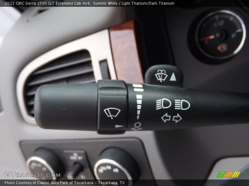 Summit White / Light Titanium/Dark Titanium 2013 GMC Sierra 1500 SLT Extended Cab 4x4