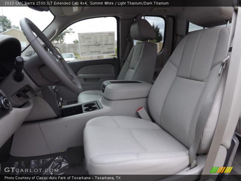 Summit White / Light Titanium/Dark Titanium 2013 GMC Sierra 1500 SLT Extended Cab 4x4