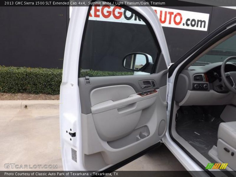 Summit White / Light Titanium/Dark Titanium 2013 GMC Sierra 1500 SLT Extended Cab 4x4