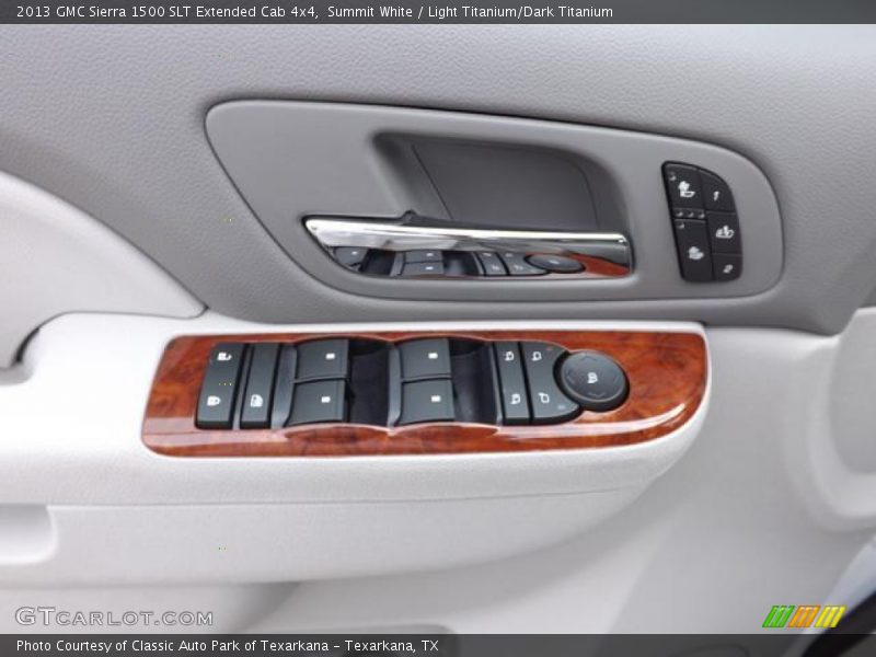 Summit White / Light Titanium/Dark Titanium 2013 GMC Sierra 1500 SLT Extended Cab 4x4