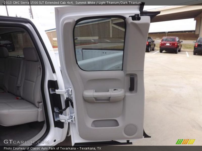 Summit White / Light Titanium/Dark Titanium 2013 GMC Sierra 1500 SLT Extended Cab 4x4