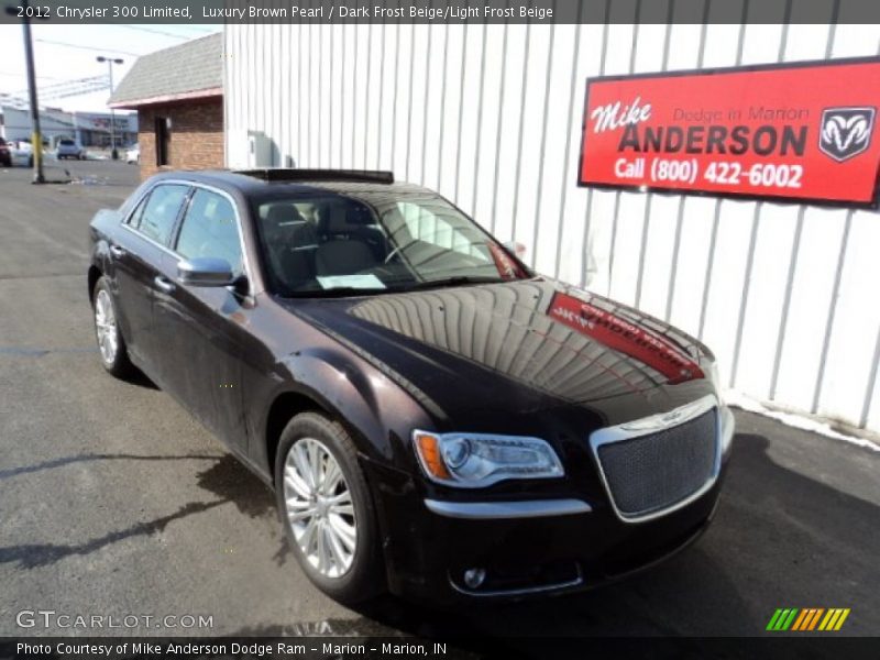 Luxury Brown Pearl / Dark Frost Beige/Light Frost Beige 2012 Chrysler 300 Limited