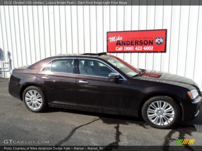 Luxury Brown Pearl / Dark Frost Beige/Light Frost Beige 2012 Chrysler 300 Limited