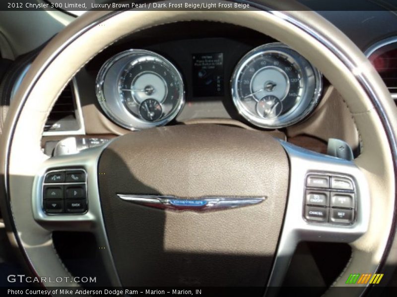 Luxury Brown Pearl / Dark Frost Beige/Light Frost Beige 2012 Chrysler 300 Limited