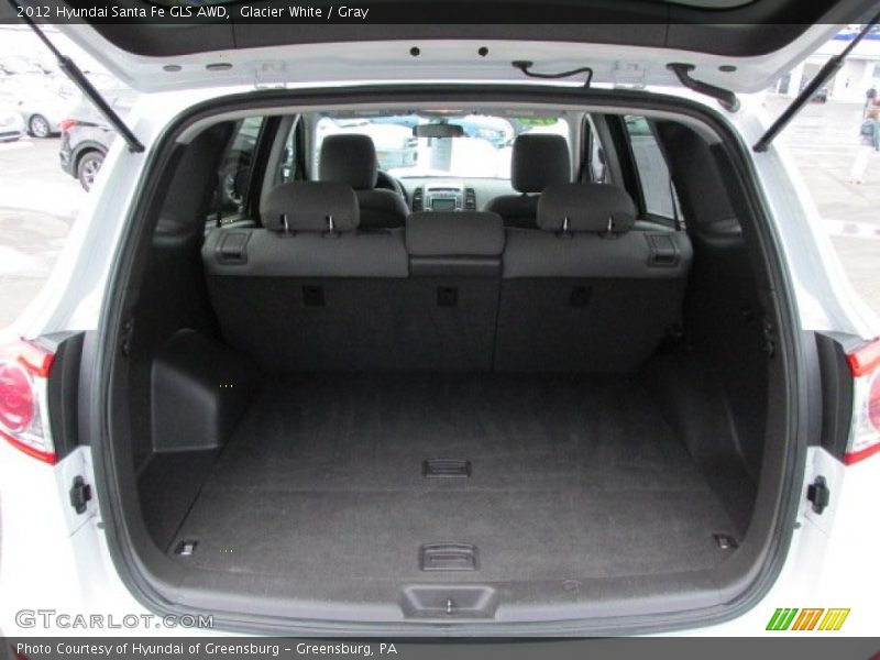 Glacier White / Gray 2012 Hyundai Santa Fe GLS AWD