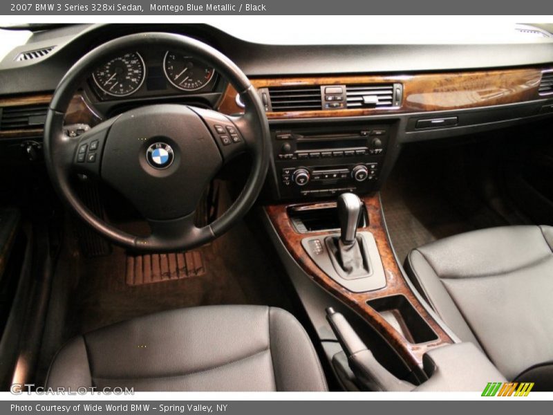 Montego Blue Metallic / Black 2007 BMW 3 Series 328xi Sedan