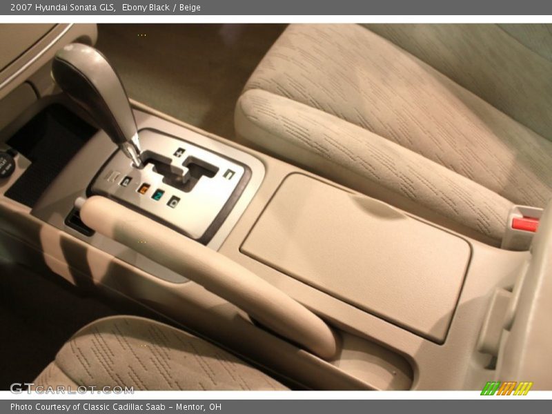 Ebony Black / Beige 2007 Hyundai Sonata GLS