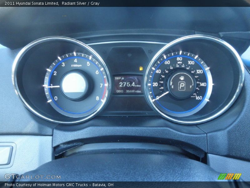 Radiant Silver / Gray 2011 Hyundai Sonata Limited