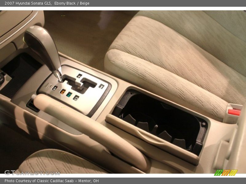 Ebony Black / Beige 2007 Hyundai Sonata GLS