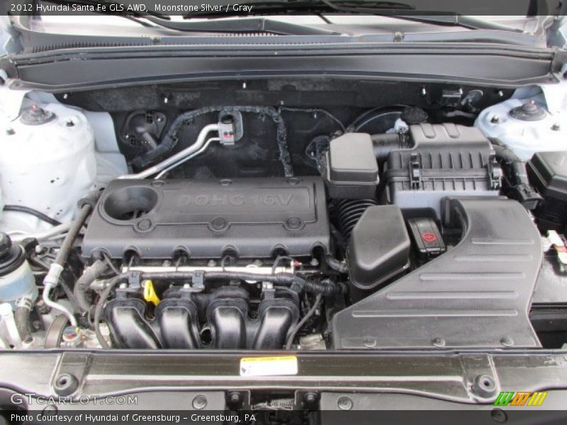 Moonstone Silver / Gray 2012 Hyundai Santa Fe GLS AWD
