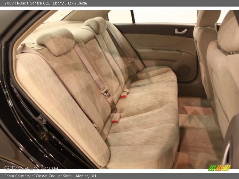 Ebony Black / Beige 2007 Hyundai Sonata GLS