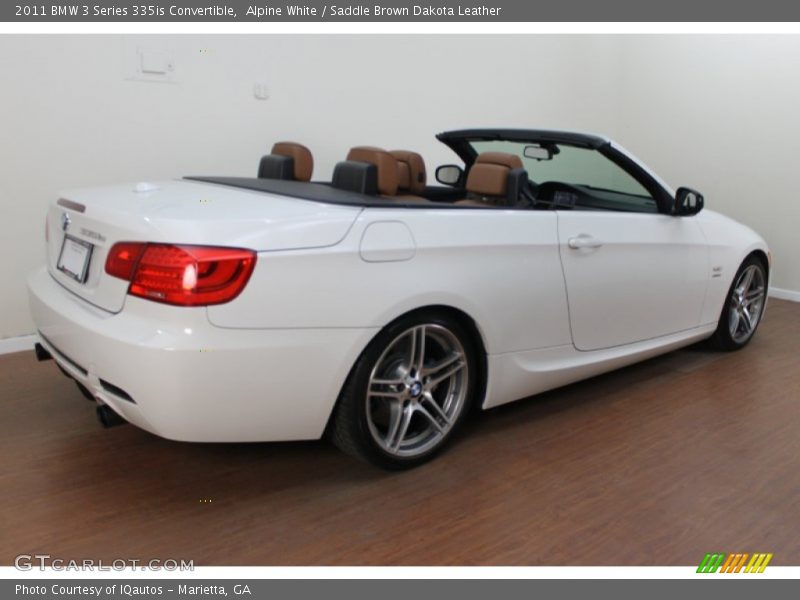 Alpine White / Saddle Brown Dakota Leather 2011 BMW 3 Series 335is Convertible