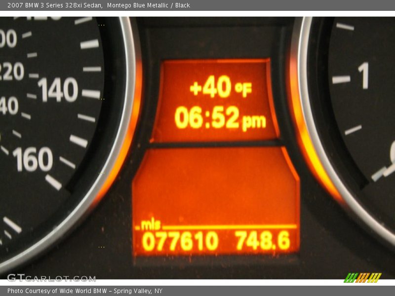 Montego Blue Metallic / Black 2007 BMW 3 Series 328xi Sedan