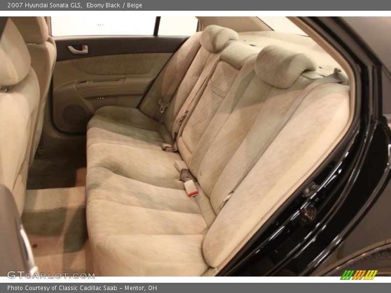 Ebony Black / Beige 2007 Hyundai Sonata GLS