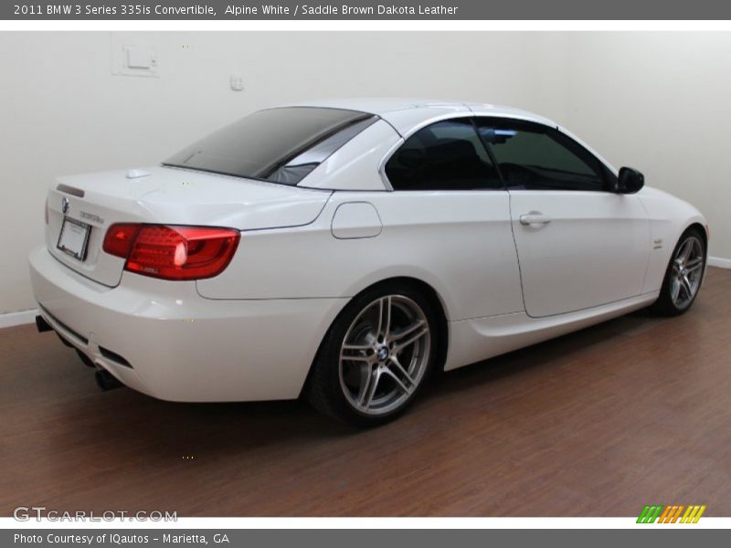 Alpine White / Saddle Brown Dakota Leather 2011 BMW 3 Series 335is Convertible