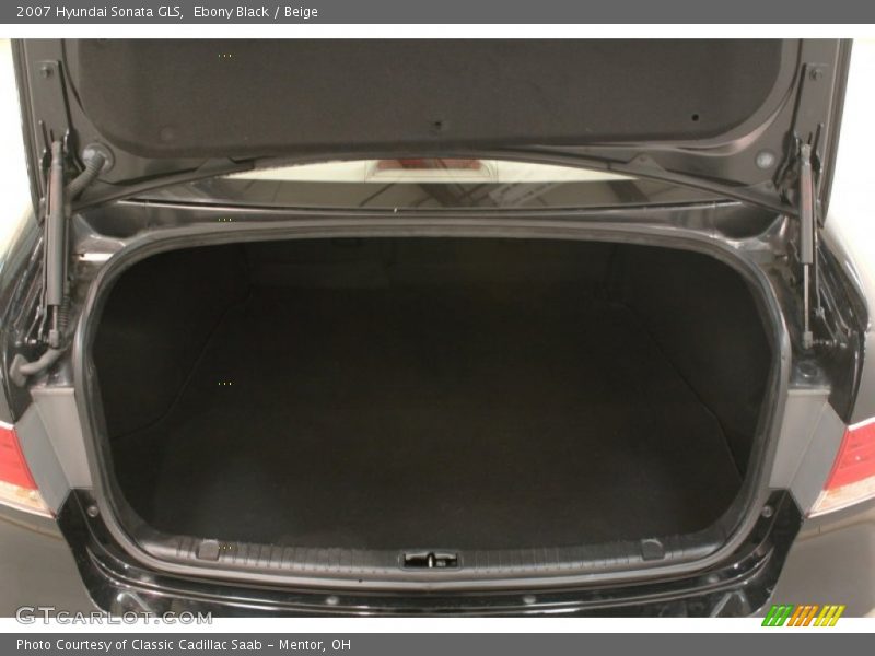 Ebony Black / Beige 2007 Hyundai Sonata GLS