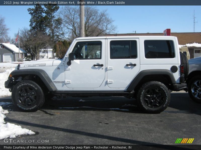 Bright White / Black/Dark Saddle 2013 Jeep Wrangler Unlimited Moab Edition 4x4
