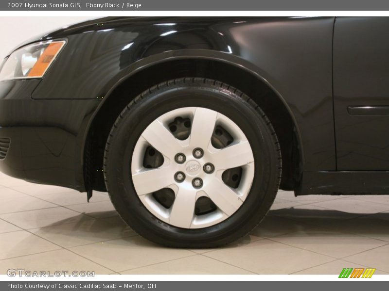 Ebony Black / Beige 2007 Hyundai Sonata GLS