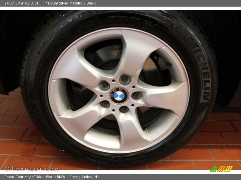 Titanium Silver Metallic / Black 2007 BMW X3 3.0si